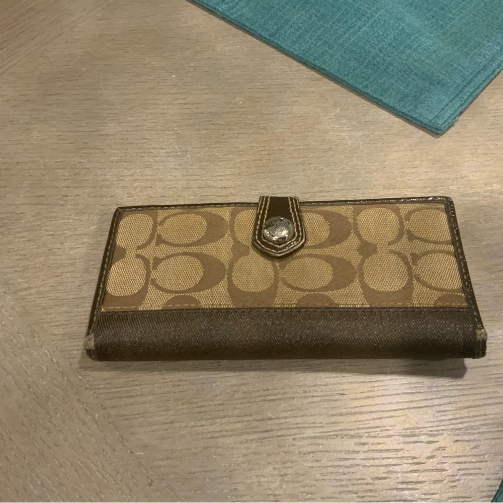 Coach Signature Brown Wallet